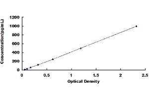 Typical standard curve (INHBE Kit ELISA)