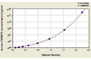 Typical standard curve (FERMT3 Kit ELISA)