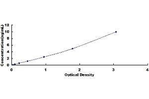 Typical standard curve