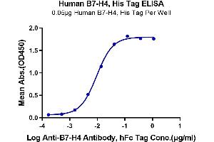 Immobilized Human B7-H4, His Tag at 0.