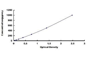 Typical standard curve (NDNF Kit ELISA)