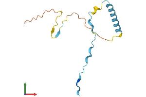 AlphaFold protein structure predicition of Human Recombinant DAPL1 Protein, UniprotID A0PJW8