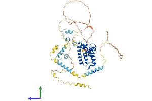 AlphaFold protein structure predicition of Mouse Recombinant Arfgap3 Protein, UniprotID Q9D8S3