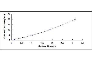 Typical standard curve (CD45 Kit ELISA)