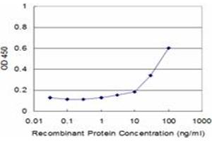 Detection limit for recombinant GST tagged NPY is approximately 3ng/ml as a capture antibody. (NPY anticorps  (AA 29-97))