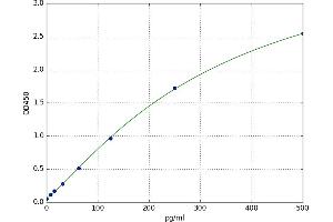A typical standard curve (Decorin Kit ELISA)