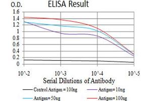 Black line: Control Antigen (100 ng), Purple line: Antigen(10 ng), Blue line: Antigen (50 ng), Red line: Antigen (100 ng),