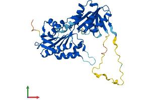 AlphaFold protein structure predicition of Human Recombinant PRPSAP1 Protein, UniprotID Q14558