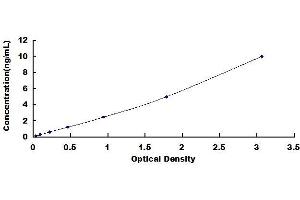 Typical standard curve (ABCA3 Kit ELISA)