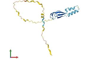 AlphaFold protein structure predicition of Human Recombinant LITAF Protein, UniprotID Q99732