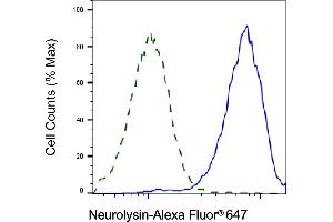 Validation of Neurolysin knockdown using flow cytometry.
