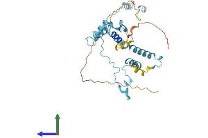 AlphaFold protein structure predicition of Mouse Recombinant Ift46 Protein, UniprotID Q9DB07