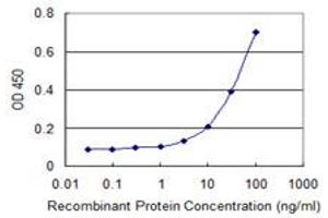 Detection limit for recombinant GST tagged DECR2 is 1 ng/ml as a capture antibody.