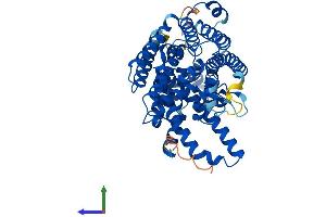 AlphaFold protein structure predicition of Mouse Recombinant Mboat1 Protein, UniprotID Q8BH98