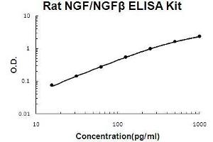 Rat NGF/NGF beta PicoKine ELISA Kit standard curve (Nerve Growth Factor Kit ELISA)