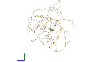 AlphaFold protein structure predicition of Human Recombinant FSCB Protein, UniprotID Q5H9T9