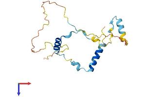 AlphaFold protein structure predicition of Mouse Recombinant Mea1 Protein, UniprotID Q64327