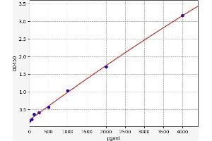 Typical standard curve (GAS6 Kit ELISA)