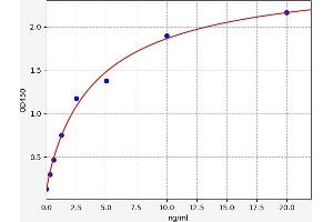 Typical standard curve (NF-kB p65 Kit ELISA)