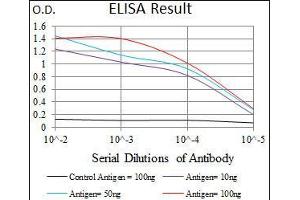 Black line: Control Antigen (100 ng), Purple line: Antigen(10 ng), Blue line: Antigen (50 ng), Red line: Antigen (100 ng),