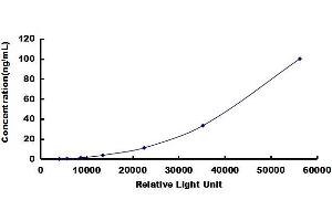 Typical standard curve