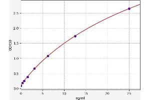 Typical standard curve (C-JUN Kit ELISA)