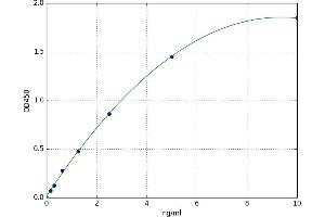 A typical standard curve (SPTBN4 Kit ELISA)