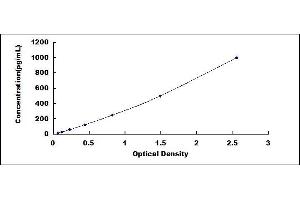 Typical standard curve