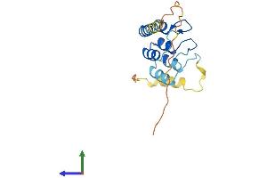 AlphaFold protein structure predicition of Mouse Recombinant Ankrd37 Protein, UniprotID Q569N2
