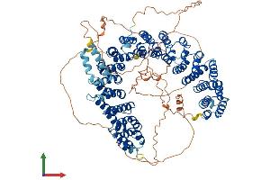 AlphaFold protein structure predicition of Mouse Recombinant Ppp4r1 Protein, UniprotID Q8K2V1