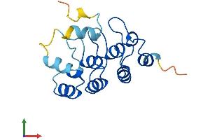 AlphaFold protein structure predicition of Mouse Recombinant Ppp1r27 Protein, UniprotID Q9D119