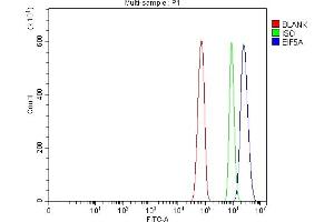 Flow Cytometry analysis of RH35 cells using anti-EIF5A antibody (ABIN7602568).