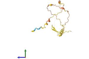 AlphaFold protein structure predicition of Human Recombinant DANCR Protein, UniprotID P0C864