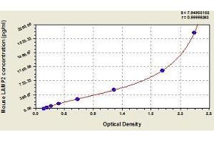Typical standard curve (LAMP2 Kit ELISA)