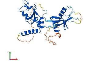 AlphaFold protein structure predicition of Mouse Recombinant Pcgf5 Protein, UniprotID Q3UK78