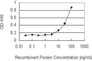 Detection limit for recombinant GST tagged CAT is 1 ng/ml as a capture antibody.