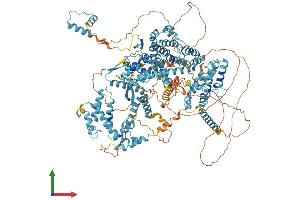 AlphaFold protein structure predicition of Human Recombinant RGS22 Protein, UniprotID Q8NE09
