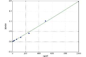 A typical standard curve