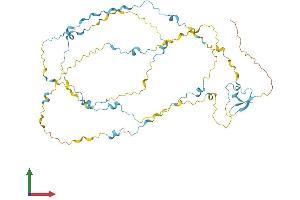 AlphaFold protein structure predicition of Human Recombinant SAXO1 Protein, UniprotID Q8IYX7