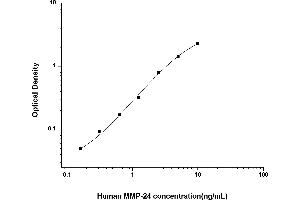 Typical standard curve (MMP24 Kit ELISA)