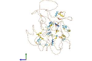 AlphaFold protein structure predicition of Human Recombinant EIF4ENIF1 Protein, UniprotID Q9NRA8