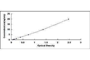 Typical standard curve
