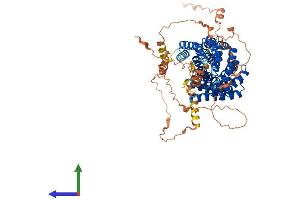AlphaFold protein structure predicition of Mouse Recombinant Gpsm1 Protein, UniprotID Q6IR34