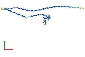 AlphaFold protein structure predicition of Human Recombinant NUF2 Protein, UniprotID Q9BZD4