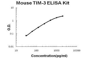Human  TIM-3 PicoKine ELISA Kit standard curve (TIM3 Kit ELISA)