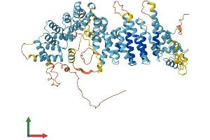 AlphaFold protein structure predicition of Mouse Recombinant Cenpi Protein, UniprotID Q8K1K4