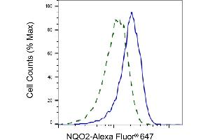 Validation of NQO2 knockdown using flow cytometry.
