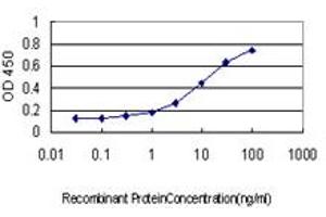 Detection limit for recombinant GST tagged SMARCD3 is approximately 0.