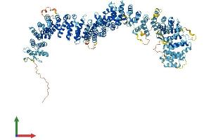 AlphaFold protein structure predicition of Human Recombinant MEI1 Protein, UniprotID Q5TIA1