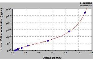 Typical Standard Curve (IDO1 Kit ELISA)